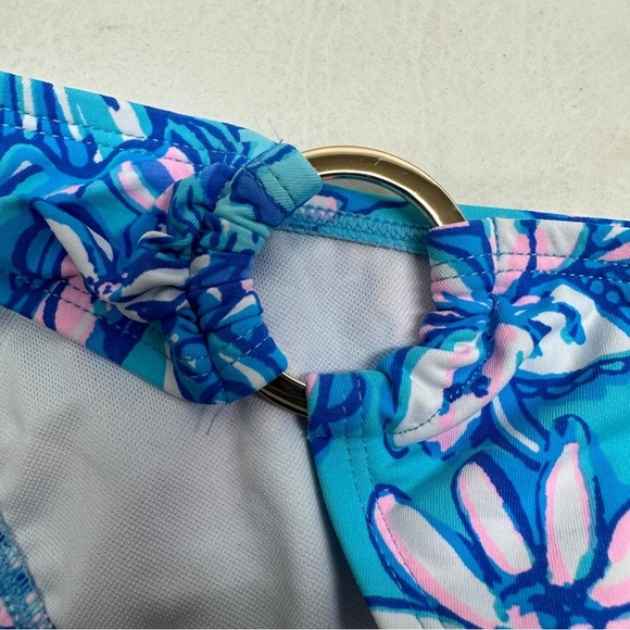 Lilly Pulitzer kilen bikini bottom Floral Blue Women's Swimwear Sz 16 nwt - Picture 8 of 10